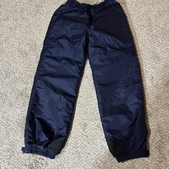 VINTAGE Columbia Ski Pants Womens Medium Navy Insulated Nylon Elastic Waist 90s - Picture 1 of 12